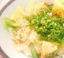 Oil-Poured Pork and Vegetable Wide Noodles