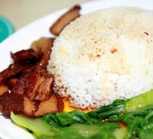 Braised Meat, Kelp, Tofu Skin and Egg Rice Bowl