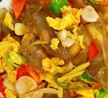 Duck Egg Stir-Fried Rice Noodles