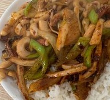 Spicy Squid Rice Bowl