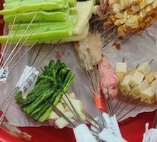 Two Skewered Bread Slices