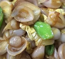 Scallion and egg stir-fry