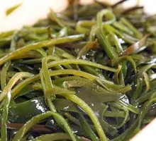 Cold-mixed kelp strands