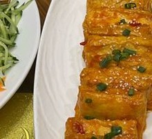 Steamed Tofu with Shrimp Paste