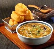 Sour and Spicy Soup with Fried Dough Sticks