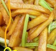 Celery and Potato Strips