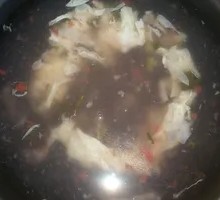 Tomato and Egg Soup with Meat