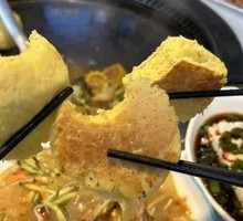 Pan-fried Dumplings with Cornbread