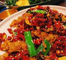 Spicy Pork Belly Fat with Chili
