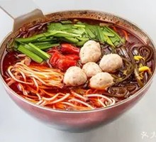 Spicy Meatball Rice Noodles