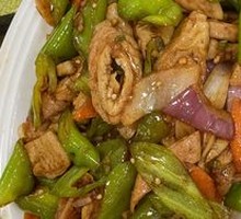 Green Pepper Stir-fried Intestine
