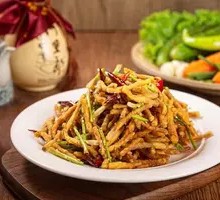 Dry-Fried Wood Ear Mushrooms