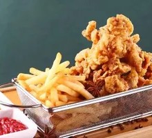 French Fries with Fried Pork