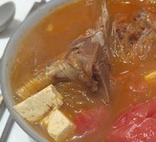 Tomato and Pork Spine Rice