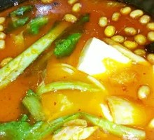 Kimchi Tofu Noodle Soup