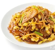 Bean Sprout and Vermicelli Stir-fry