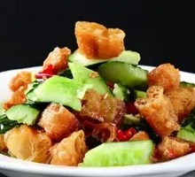 Cucumber with Fried Dough Sticks