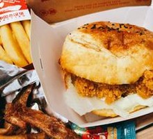 Spicy Chicken Leg Chinese Burger