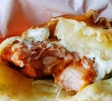 Grilled Pineapple Chinese Burger