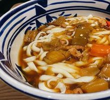 Eggplant and Pork Noodles