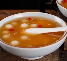 Red Sugar Fermented Rice Ball Soup
