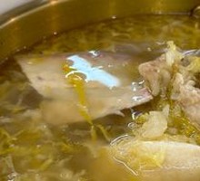 Pork Bone Stew with Pickled Cabbage