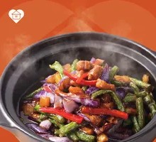 Braised Pork and Eggplant in Clay Pot