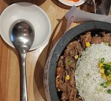 Grilled Beef Steak Rice Plate