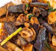Eggplant Stir-fried with Penfish