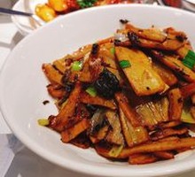 Preserved Mustard Greens Stir-Fried with Lotus Root