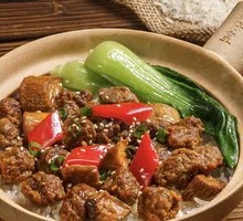 Black Pepper Beef Baozi Rice