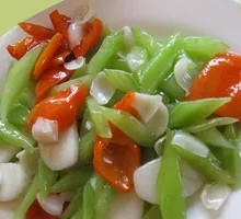 Celery and Lily Bulb Stir-fry