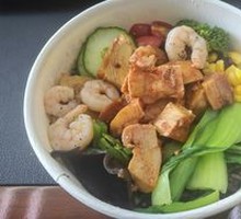 Chicken Leg & Tiger Shrimp Bowl