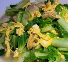 Bok Choy with Clam Meat