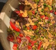 Egg Stir-fried Chicken Offal