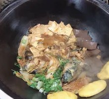 Stewed River Catfish in Iron Pot