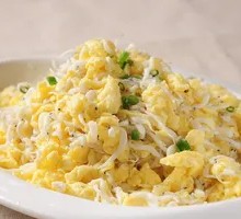 Silver Fish Fried with Eggs