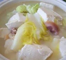 Squid Stew with Chinese Cabbage and Tofu