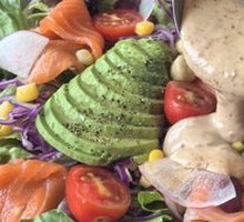 Salmon Avocado Pumpkin Salad