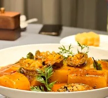 Black Truffle Braised Abalone with Potatoes