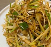 Scallion and Silver Fish Salad