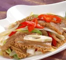 Stir-fried Celery with Beef Tripe