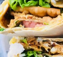 Salad Dressing Egg Crepe Sandwich