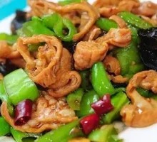 Spicy Stir-fried Pig Intestine Heads
