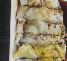 Minced Pork Egg Rice Noodle Roll