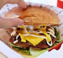 Signature Crispy Cheese Steak Burger