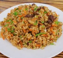 Onion Beef Fried Rice