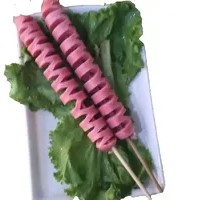 Fried Dragon Fruit Skewers