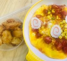 Tomato Shrimp Scrambled Egg Rice