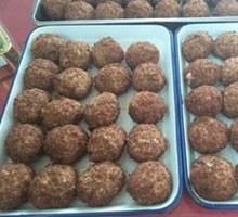 Hand-Pressed Four Fortune Meatballs